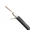 Cable Coaxial RG6, Doble Forro, centro 18AWG 1.02mm, AL PVC 6.9mm Negro