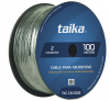 Cable de Audio 2x18 para Micrófono TAIKA, Elástico con Malla Protectora